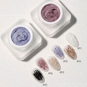 Annies 6 Couleurs <span class=keywords><strong>Nail</strong></span> <span class=keywords><strong>Art</strong></span> Peinture Plâtre Gel <span class=keywords><strong>3</strong></span> <span class=keywords><strong>D</strong></span> Effet Envie Soak Off Gel <span class=keywords><strong>Nail</strong></span> Fournitures De Gypse - Product Image 2