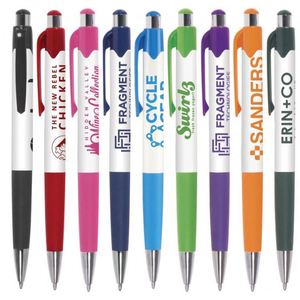 Custom Tip-Top Click Ballpoint Pens, Black Ink 1.0mm Medium Point, No Smudge Smooth Writing for Office & <b>Journals</b> - Product Image 2