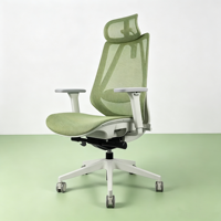 Chaise de bureau ergonomique moderne en maille avec soutien lombaire réglable, multifonction, inclinable et pivotante pour usage au bureau ou à l'hôtel