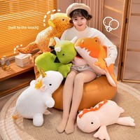 Peluche renard lestée personnalisée OEM, jouet kawaii apaisant pour le sommeil, animal en peluche pour soulager l'anxiété