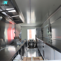 NOUVEAU Remorque de Restauration Extérieure Moderne en Fibre de Verre et Aluminium, Résistante à la Rouille, pour Café Mobile, Fast-Food, Boulangerie, Crêpes, Glaces et Bonbons
