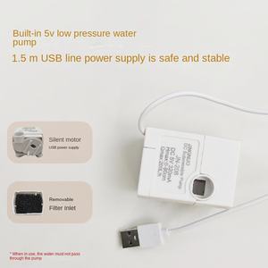 อ่างอาบน้ำแบบหมุนเวียนอัตโนมัติอ่างสปาน้ำนกแก้วไฟฟ้าขนาดใหญ่สำหรับนกหงส์หยกนกเลิฟเบิร์ด Conure - Product Image 5