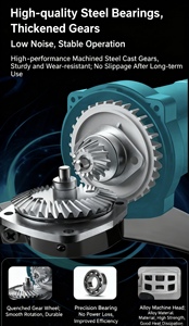 Điện pin công cụ không chổi than điện Máy mài góc cho mài kim loại đường sắt đánh bóng - Product Image 4