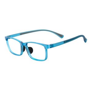 Autres lunettes anti-lumière bleue ultralégères pour enfants, monture rectangulaire TR90, unisexe, taille moyenne, verres asphériques - Product Image 1