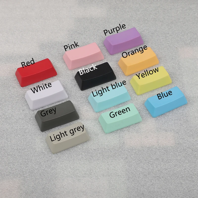 Ancreu OEM Profile R1 1.25U 1.5U 1.75U PBT Mechanical Keyboard Blank Keycaps