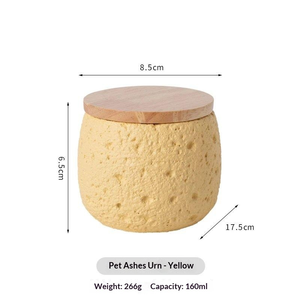 環境に優しいペット用骨壷、猫と犬のための棺、防水密閉型メモリアル骨壷、パーソナライズされた生分解性葬儀用棺 - Product Image 5
