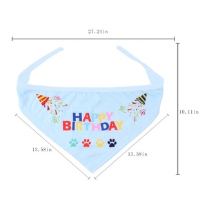 Sombrero de cumpleaños para mascotas, bandana de diseño bonito para perros, sombreros de fiesta de cumpleaños, bufanda, Pompón, bolas, perro, gato, gorro de cumpleaños, <span class=keywords><strong>2020</strong></span> - Product Image 4