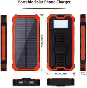 Bán Sỉ Sạc Di Động Thông Minh Thông Dụng Sạc Dự Phòng Năng Lượng Mặt Trời 10000MAh Cho Thiết Bị Điện Thoại Thông Minh - Product Image 6