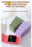 Caja de Joyería Magnética de Doble Apertura Multicolor en Stock, Empaque de Regalo para Anillos, Pendientes, Collares, Pulseras y Otras Joyas