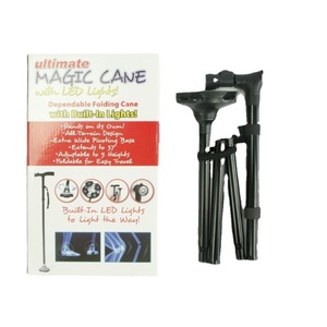 Bastón Mágico de Aleación de Aluminio Plegable con Luces LED y Altura Ajustable para Personas Mayores, Soporte para Caminar - Product Image 5