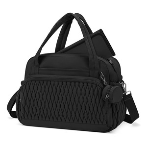 Nouvel Arrivage Sac à Langer Matelassé Grande Capacité pour Bébé, Sac de Voyage Bandoulière pour Maman avec Étui à Sucette et Matelas à Langer - Product Image 2