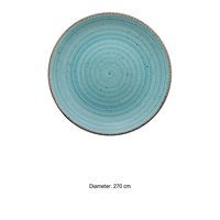 Avanos Blauwe Platte Bord 27 cm Gural