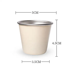 Bouteille d'eau portable personnalisée à paroi simple, mini tasse de voyage en acier inoxydable 304 pour camping, petite et élégante - Product Image 5