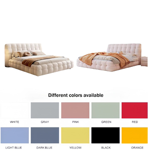 Lit double rembourré au design moderne populaire Cadre de lit king et <span class=keywords><strong>queen</strong></span> size de haute qualité Beau mobilier de chambre à coucher - Product Image 5