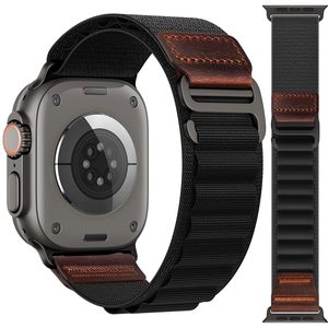 Bracelet Alpine Loop en cuir vintage Upro pour Apple Watch Series 11 10, bracelet sport en nylon robuste pour IWatch Ultra 3 2 1 - Product Image 5