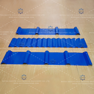 三層式冷間ロール成形機（金属屋根瓦、IBRシート、壁パネル用）-高効率屋根材 - Product Image 6