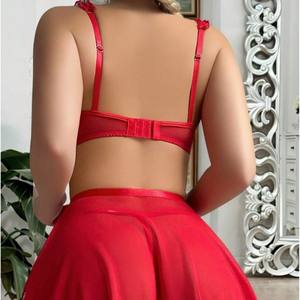 Nuova Lingerie <span class=keywords><strong>Sexy</strong></span> europea e americana <span class=keywords><strong>Sexy</strong></span> pizzo da donna vedo attraverso il ricamo aderente aderente alla gonna <span class=keywords><strong>Sexy</strong></span> Set <span class=keywords><strong>Sexy</strong></span> - Product Image 2