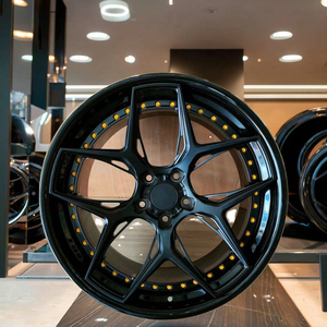 Rines de Auto de Carreras de Aleación 6061-T6 Forjados de 19-24 Pulgadas, Nuevos Rines Personalizados de 2 Piezas - Product Image 1