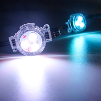 SHIJI moderno impermeable al aire libre 30mm LED punto fuente de luz SMD5050 RGB 24V LED Pixel luz para el hogar