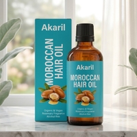 Akaril 100ml Sérum Capillaire Bio Végan du Maroc Nourrissant Hydratant Réparateur Soin du Cuir Chevelu Parfum Romarin
