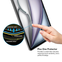 Le plus récent verre trempé 2.5D pour iPad Pro 13 2024 verre trempé pour iPad Air 13 2024 protecteur d'écran