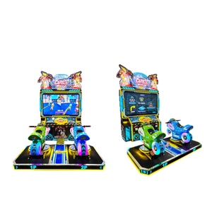 2-Player Carbot Theme Motorcycle Racing <b>Arcade</b> Machine HD 3D Screen Vibration Feedback Indoor Coin-Operated Amusement Game - Product Image 5
