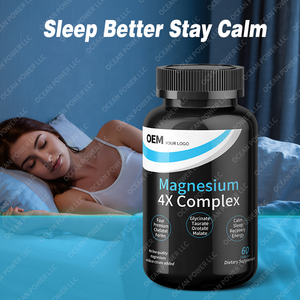 Cápsulas de Glicinato de Magnesio Orgánico 4X de Marca Privada OEM, Malato de Glicina, Suplemento para la Salud Cerebral, el Sueño, la Recuperación Muscular y la Energía - Product Image 4