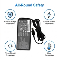 Chargeur secteur pour ordinateur portable 120W 20V 6A, modèle fin à embout carré, compatible avec Lenovo ThinkPad IdeaPad Gaming Notebook