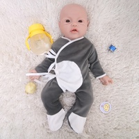 Poupée Bébé Reborn en Silicone Souple Réaliste de 43 cm
