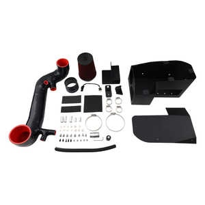 Kit d'admission d'air froid haute performance en aluminium pour Mercedes W205 C200 C300 M264 (2018-2021) - Fournisseur d'usine AIM119-BK-RD - Product Image 1