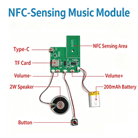 Pemutar Musik Magnet Kulkas yang Diaktifkan NFC, Modul Inti Audio Bluetooth Nirkabel