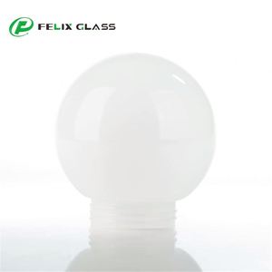 Abat-jour en verre cylindrique blanc opale de haute qualité, fabriqué à la main, écologique, design industriel moderne, couvre-lampes d'intérieur - Product Image 2