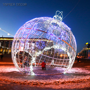 Esfera LED Gigante 3D de 6m para Escultura Emblemática en Plazas Comerciales, Centro de Atención, Esfera de Alta Resistencia con Motivo para Iluminación de Paisajes Urbanos - Product Image 2