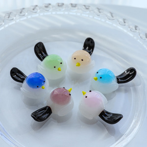 Creativo Mini Soporte para Bolígrafos con Forma de Pájaro, Adorno de Vidrio para Escritorio, Sala de Estar, Hogar, Adorno de Vidrio con Forma de Nube y Pájaro Colorido - Product Image 5