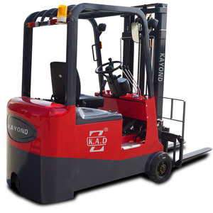 Lager gabelstapler 2 tonnen 3 rad elektrische gabel lift lkw mit AC motor batterie - Product Image 3