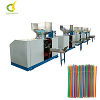 Machine d'emballage automatique à grande vitesse pour pailles en papier pliables, machine d'emballage de pailles flexibles en forme de U, 250-300 pièces/min, moteur 1,5 kW