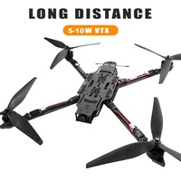 Drone FPV DroView à forte charge utile 13 15 pouces, avec VTX 3.3-6G 2.5-10W VRX 433 750Mhz Caméra TI/IR, Drone de course longue distance FPV