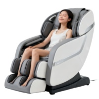 Sillón de Masaje Corporal Completo, Reclinable Shiatsu, Gravedad Cero, Bolsas de Aire, Espalda Calefactada, Música Bluetooth, Control por Voz, Spa Ergonómico de Lujo