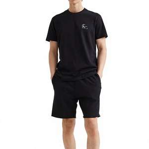 100% Cotton <b>Men</b> Slim Fit <b>T</b>-<b>Shirt</b> & <b>Short</b> <b>Set</b> <b>Short</b> Sleeve <b>T</b>-<b>Shirt</b> & <b>Shorts</b> <b>Set</b> For Online Sale - Product Image 1