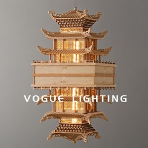 Lámpara de Araña Arquitectónica de Estilo Chino Antiguo Loulan, Modelo Nuevo, Lámpara Decorativa para Sala de Estar, Lámpara Colgante - Product Image 5