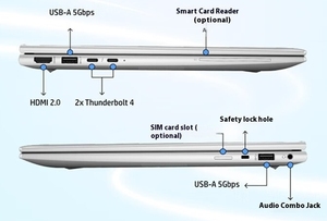 Elitebook 840 G10 / G11 แล็ปท็อปธุรกิจประสิทธิภาพสูง I7-1355U การ์ดจอในตัว แรม 16G SSD 1T ราคาประหยัด - Product Image 4