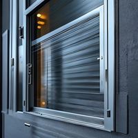 Fenêtre coulissante en aluminium à faible consommation d'énergie avec double vitrage Low-E pour projet de rénovation de maison