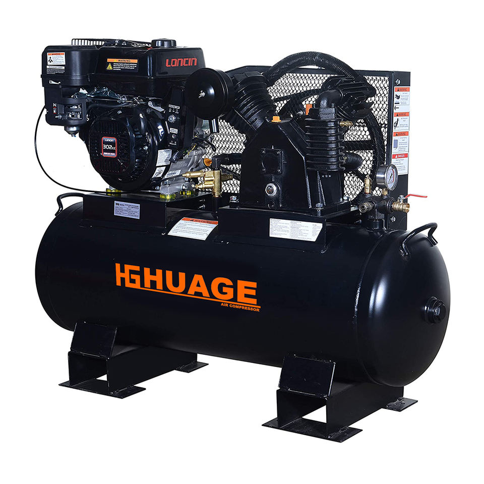 Petrol Engine Compressor 40 Gallon Petrol Engine Gasoline Gas Oil Lubrication air Compressor ...