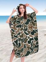 New Summer Aztec Camo Leopard Print Adults Hooded Beach Towel
