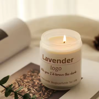 NATTH Hochwertige Dreifarbige Glas-Sojawachs-Kerzen, Umweltfreundlich, Rauchfrei, Duftend, Handgefertigt im Farmhouse-Stil, Aromatherapie-Kerzen für
