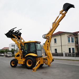 Livraison gratuite de Chine 4x4 roues motrices 2.5ton 3.5ton WZ-3CX Mini chargeuse-pelleteuse à vendre avec pelle à neige Tractopell - Product Image 3