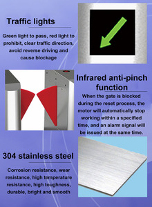 การป้องกันการควบคุมการเข้าถึงที่มีคุณภาพสูงพนังหมุนมอเตอร์ประตูกั้นผู้ผลิต - Product Image 3