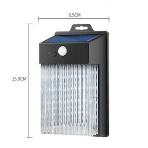 Уличный светодиодный светильник с датчиком движения, настенный фонарь для забора, сада, парковки, аварийное освещение на солнечной батарее - Product Image 3