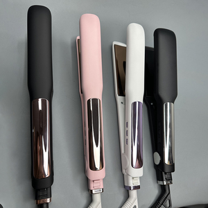 Lisseur à cheveux à plaques larges en titane, outils <span class=keywords><strong>de</strong></span> coiffure professionnels, fer à lisser personnalisé <span class=keywords><strong>de</strong></span> l'usine Iconic pour traitement à la kératine - Product Image 5