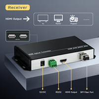 Extender HDMI Fiber 4K60Hz 10KM 20KM 40KM 60KM 80KM USB2.0 KVM Extender Melalui Fiber